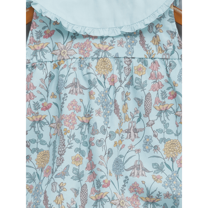 Liz Jacob Arctic Paradise Handwoven Cotton Sateen Romper – Digital Print