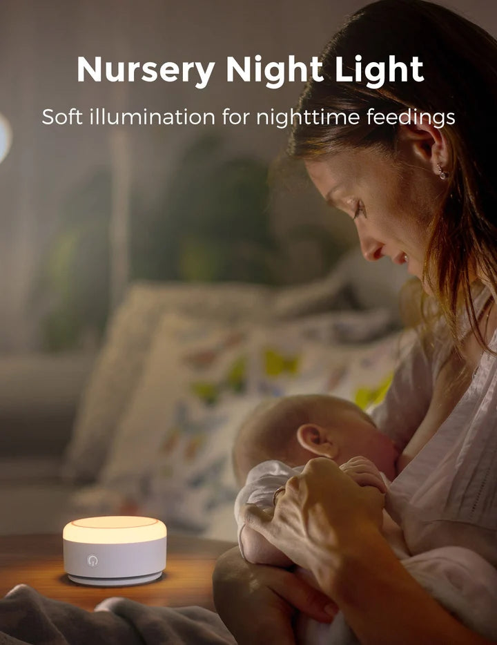 Momcozy Bedtime Portable White Baby Sound Machine (Warm Light)