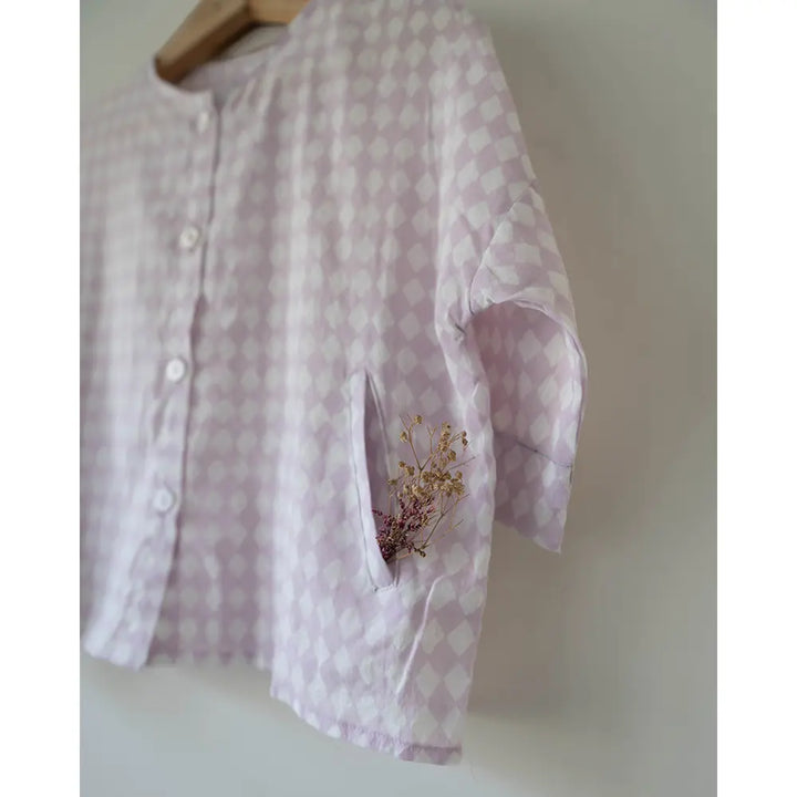 Love The World Today Shared Secrets Co-Ord In Lilac Rhombus For Boys