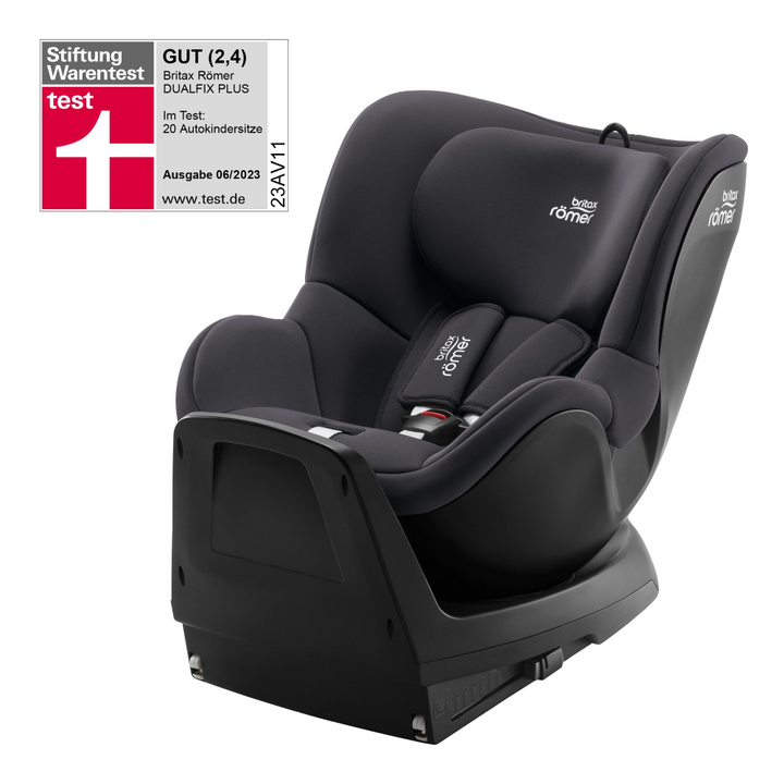 Britax Dualfix Plus Car Seat, Birth to 4 years - Midnight Grey