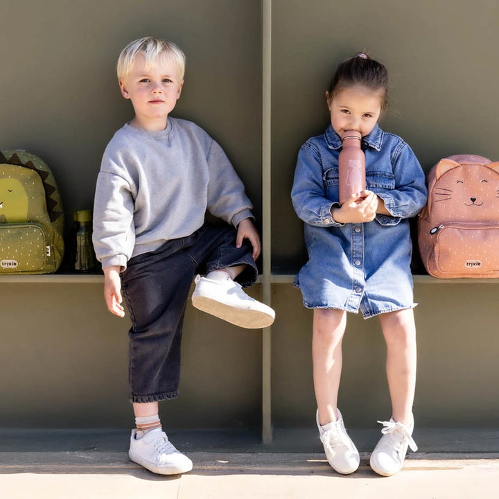 Trixie Kids Backpack | Lightweight Water-Repellent School &amp; Travel Bag with Adjustable Padded Straps, Front Pocket &amp; Name Tag for Toddlers and Preschoolers | 3 Years Onwards | Mrs. Cat