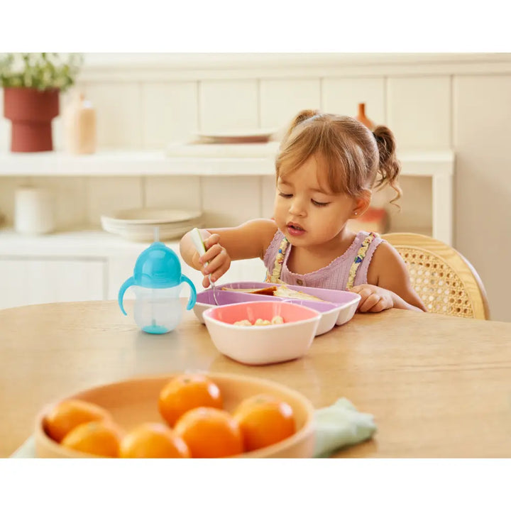 Munchkin Click Lock Tip &amp; Sip Weighted Straw Cup with Handles – Spill-Proof Sippy Cup with Flip-Top Lid, 7oz, BPA-Free, 6+ Months - Blue