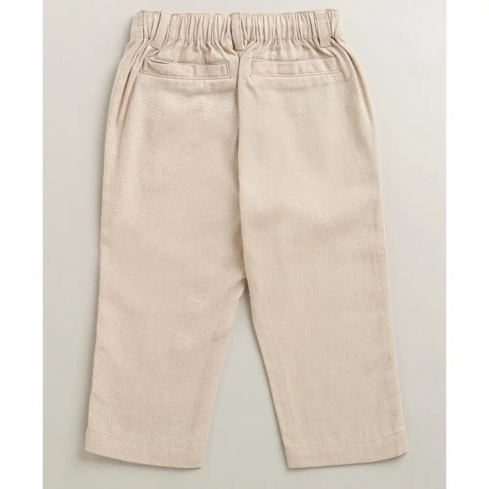 Sweetlime By As The Little Explorer Mint &amp; Khaki Cotton Co-ord Set - Mint &amp; Beige