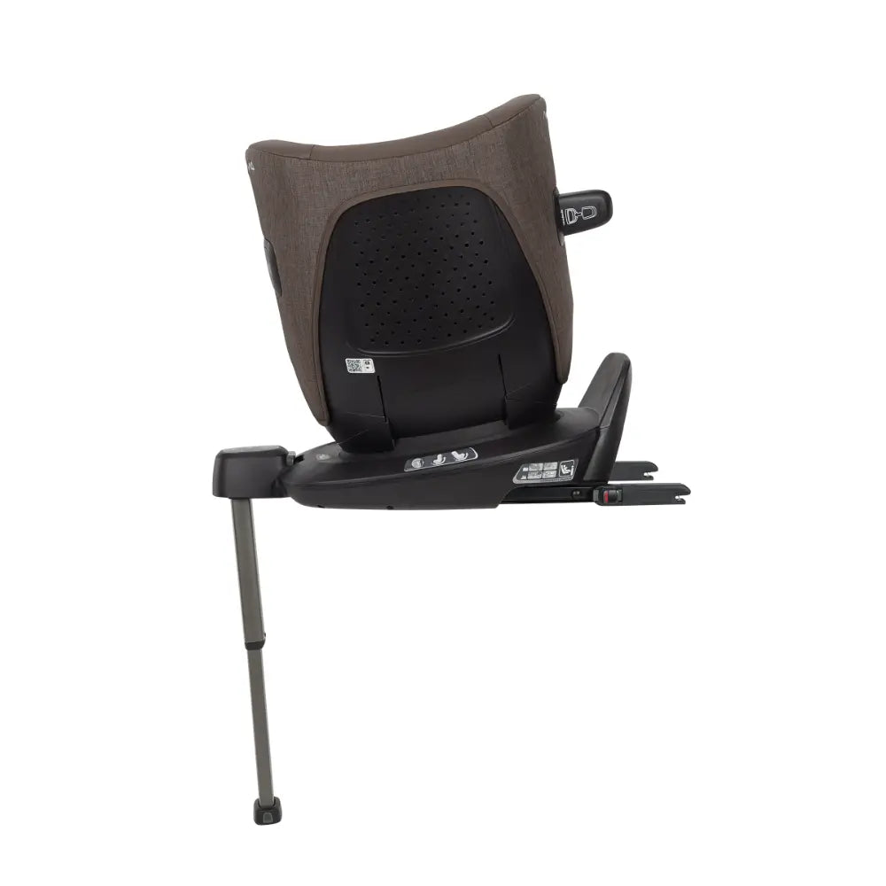 Nuna Pruu Baby Car Seat-Convertible Car Seat-360° Rotation-5 Position Reclining Seat-Integrated Rebound Bar to Minimize Rotation During Impact-2 Years Warranty-For 0 to 4Y (Upto 19Kg) - Chestnut