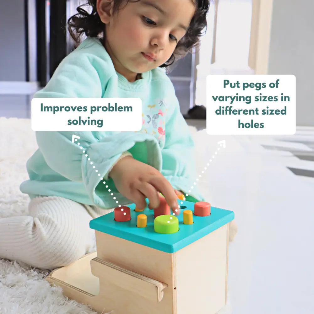Curious Cub Montessori Box 13 | 7-Piece STEM &amp; Life Skills Toy Set | Balance Scale, Cleaning Set &amp; More | 2.5 Yrs+