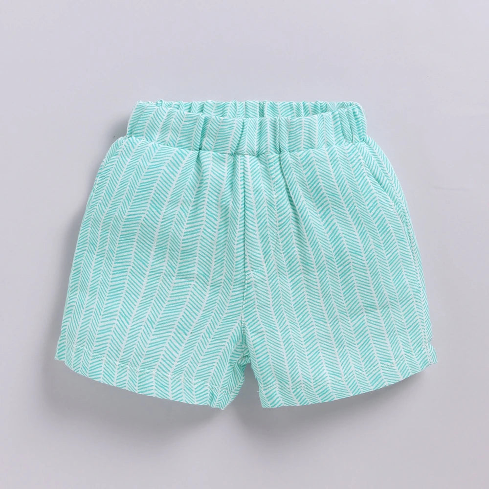 Cot &amp; Candy Baby Baby Organic Muslin Clothing Set - Green Check print