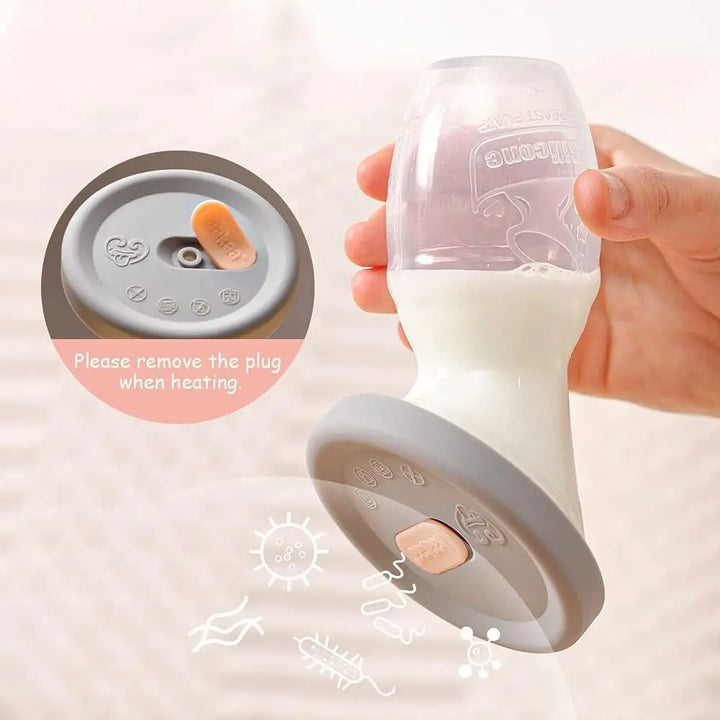 Haakaa Gen. 2 Silicone Breast Pump &amp; Cap Set – Improved Suction &amp; Comfort – 100ml – Grey
