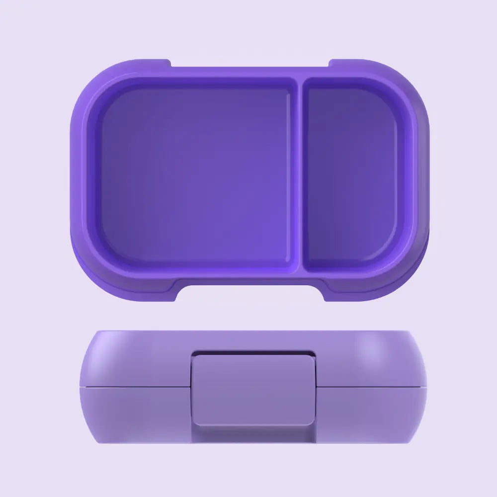 Bentgo Kids Leak-Proof Lunch Box with 2 Compartments, BPA-Free Bento Snack Box, Microwave, Dishwasher &amp; Freezer Safe, 355 ml - Purple