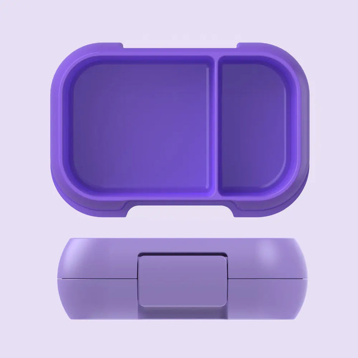 Bentgo Kids Leak-Proof Lunch Box with 2 Compartments, BPA-Free Bento Snack Box, Microwave, Dishwasher &amp; Freezer Safe, 355 ml - Purple