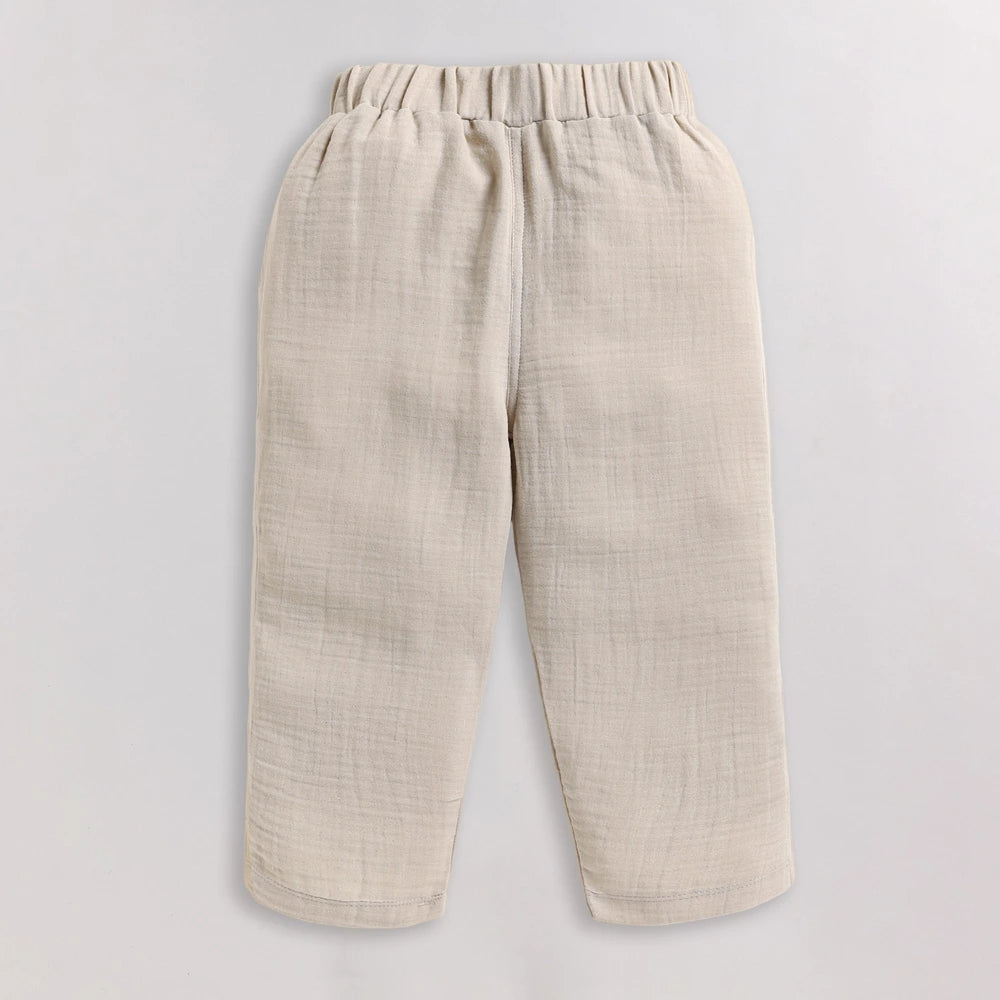 Cot &amp; Candy Baby Organic Boys Cordset - Oatmeal