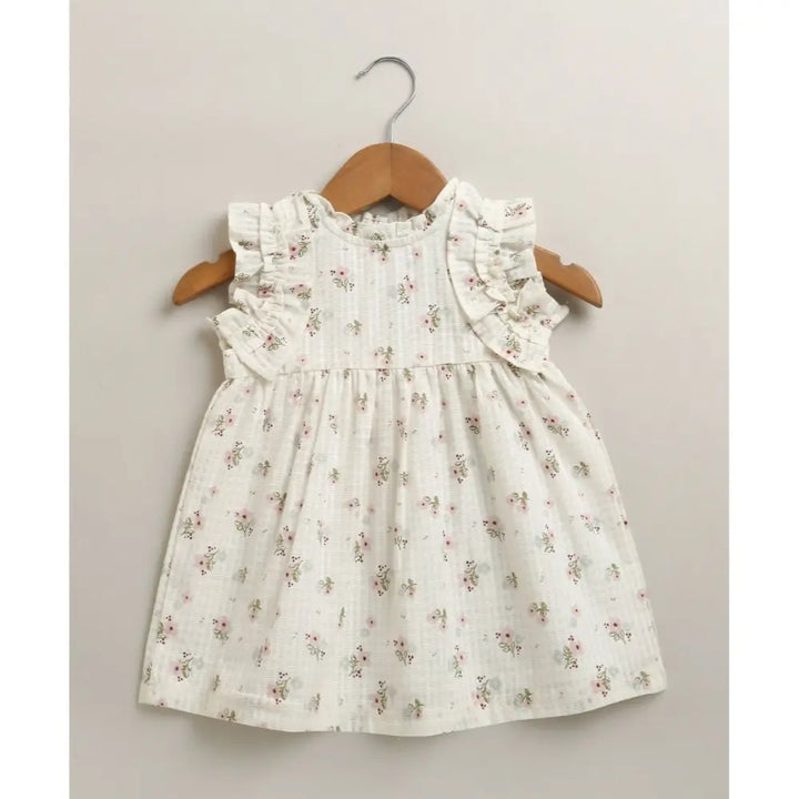 Sweetlime By As Organic Cotton Viscose Shell Top &amp; Pink Tweed Jacquard Shorts Set - White - 24-36M