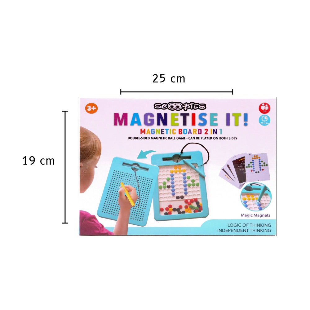 Scoobies Magnetise It - Double Sided Magnetic Board with Stylus