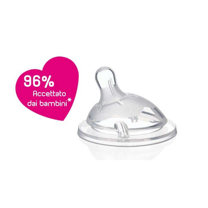 Chicco Teat Natural Feeling 2M+ - Medium Flow