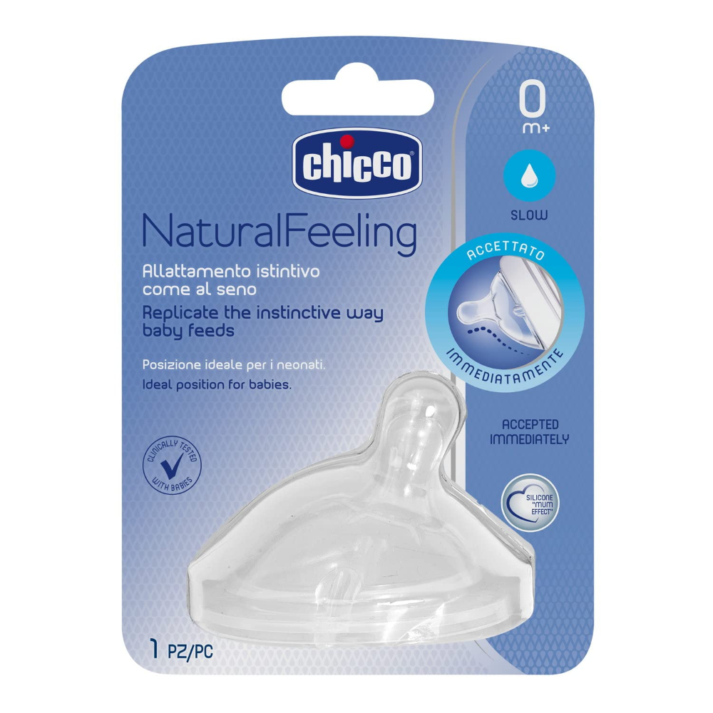 Chicco Teat Natural Feeling 0M+ - Regular Flow