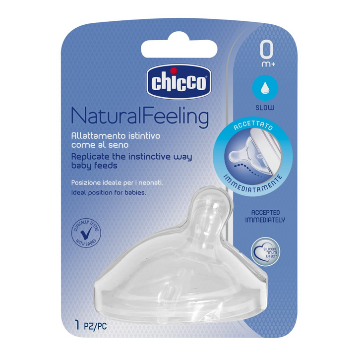Chicco Teat Natural Feeling 0M+ - Regular Flow