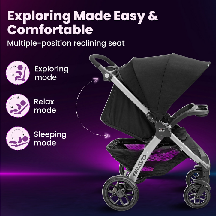 Chicco Bravo Stroller - Black
