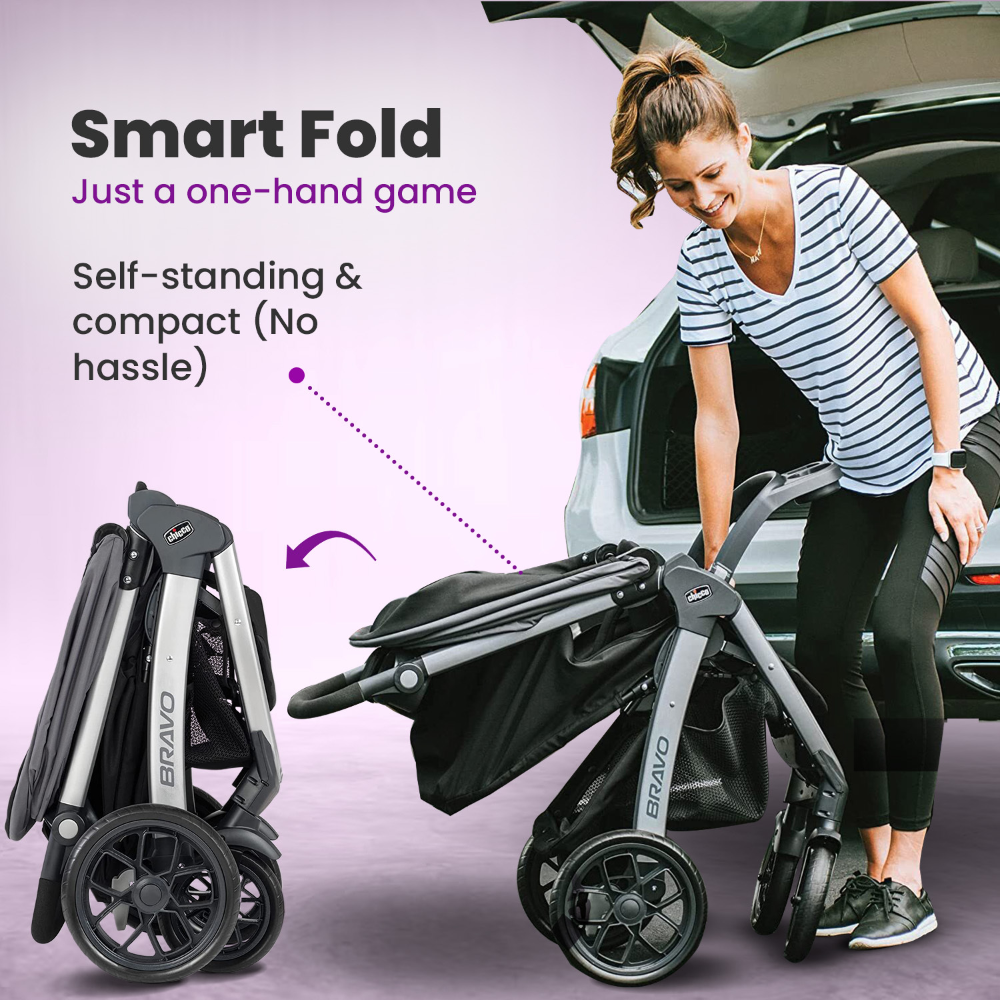 Chicco Bravo Stroller - Black