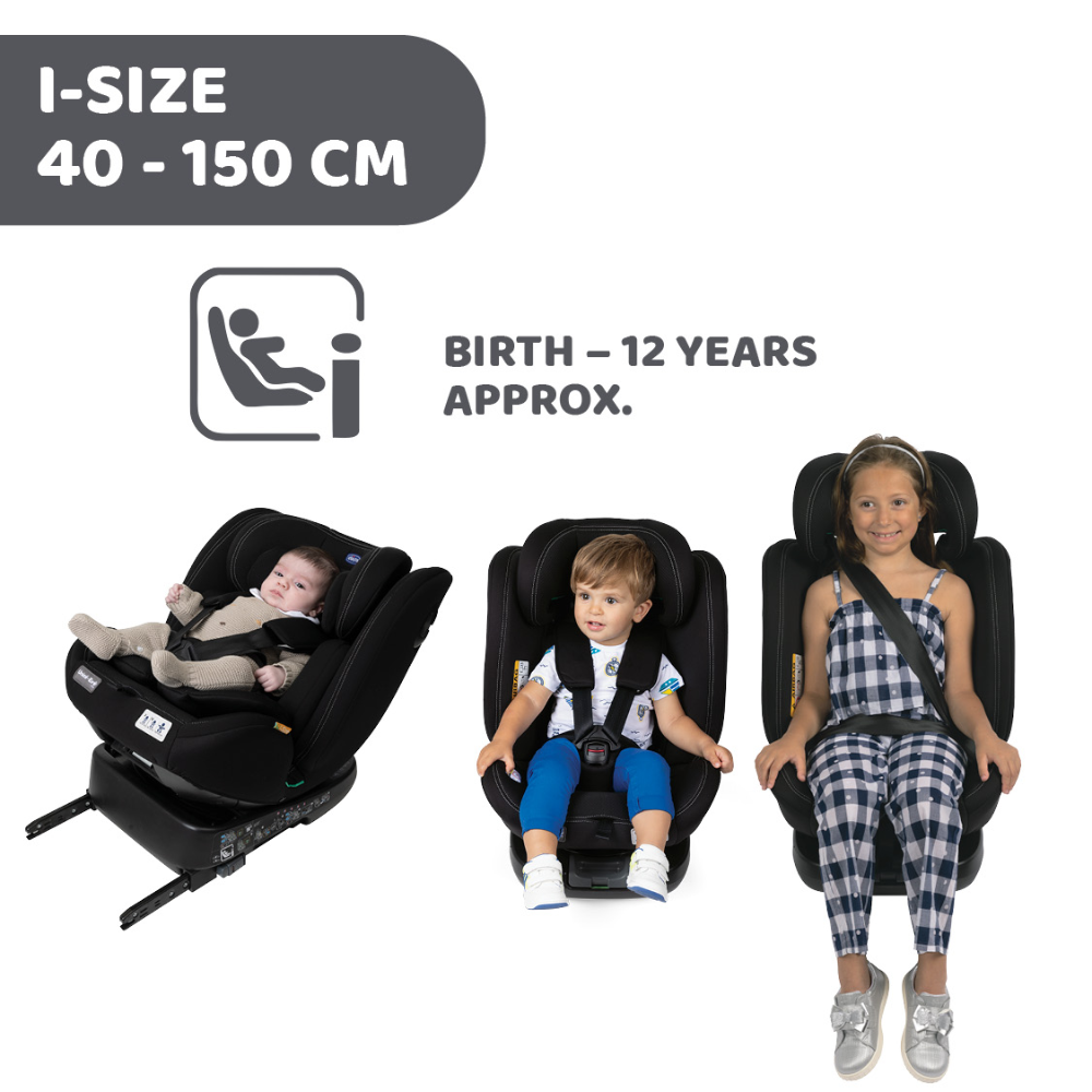 Chicco Black Unico Evo I-Size Car Seat