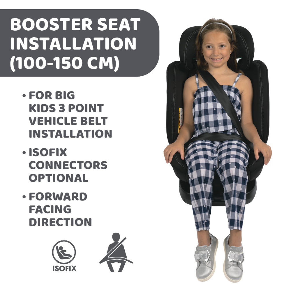 Chicco Black Unico Evo I-Size Car Seat