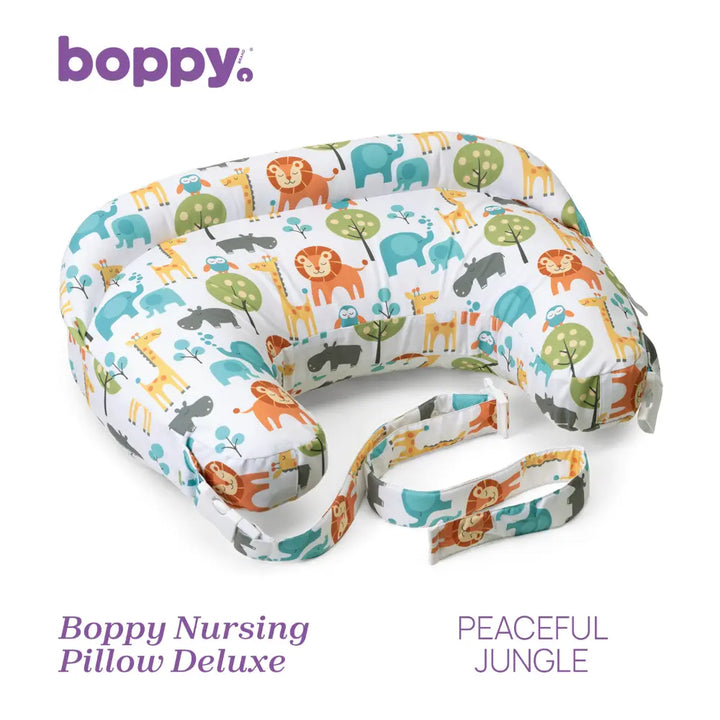 Chicco Boppy Nursing Pillow Deluxe Peaceful Jungle