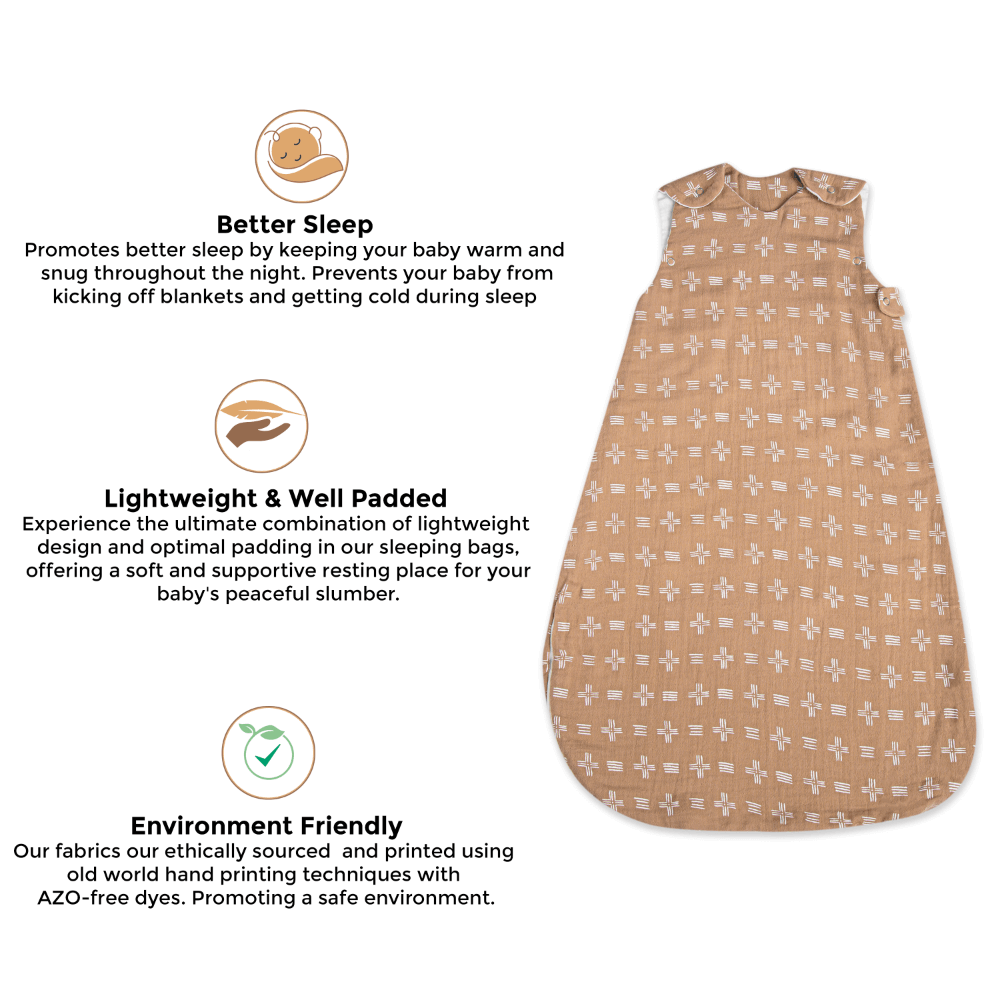 Crane Baby Ezra Collection Muslin Sleeping Bag - River Dash 