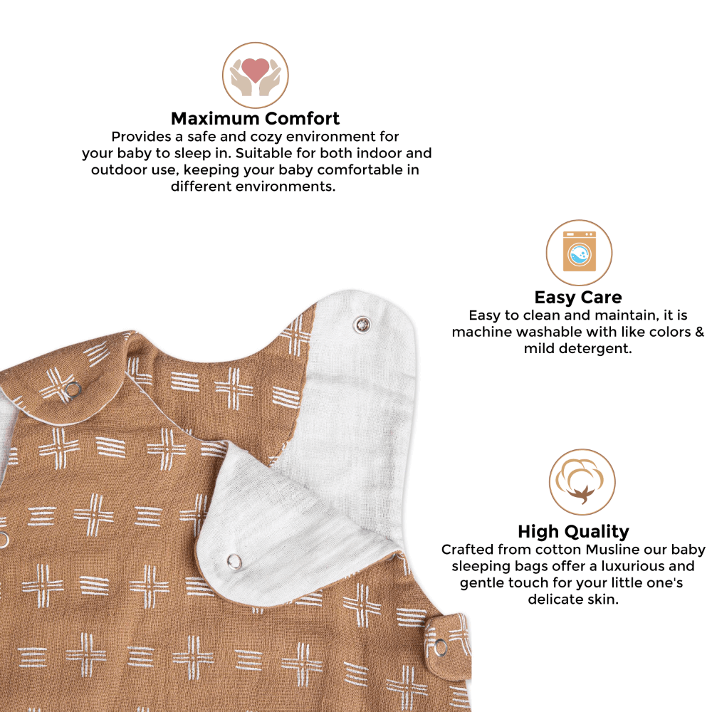 Crane Baby Ezra Collection Muslin Sleeping Bag - River Dash 
