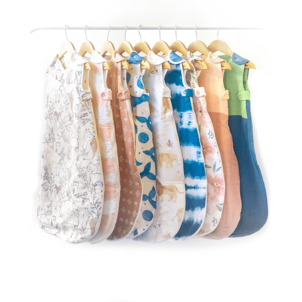 Crane Baby Ezra Collection Muslin Sleeping Bag - River Dash 