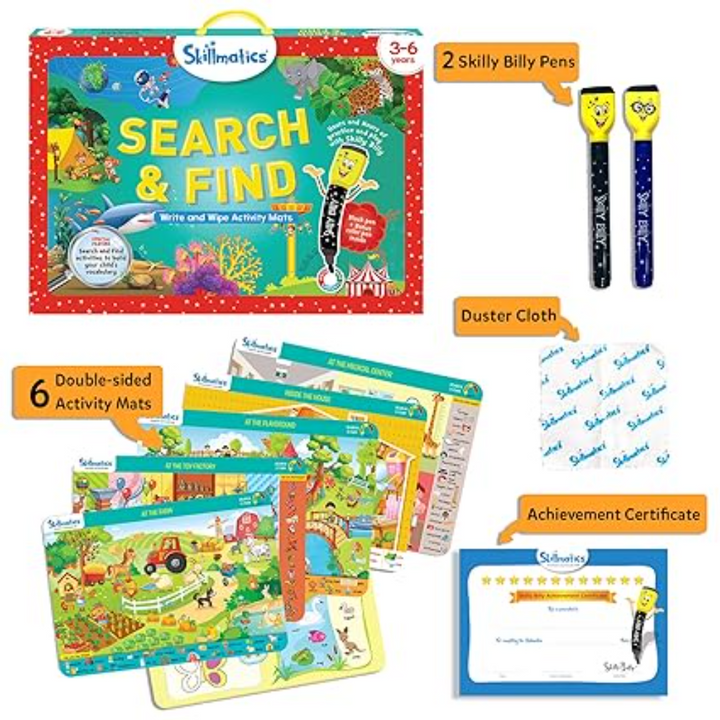 Skillmatics Search &amp; Find - Reusable Activity Mats