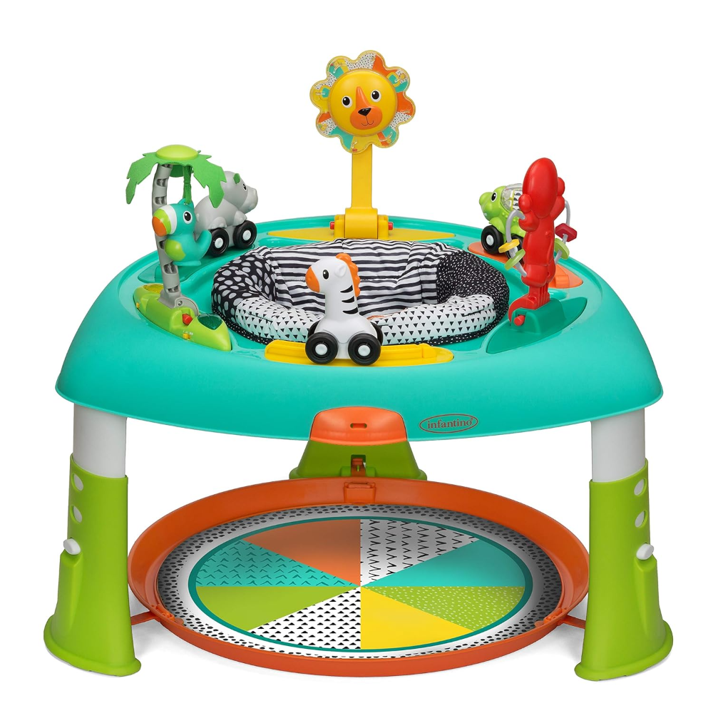 Infantino 2-in-1 Sit Spin and Stand Entertainer and Activity Table Multicolor