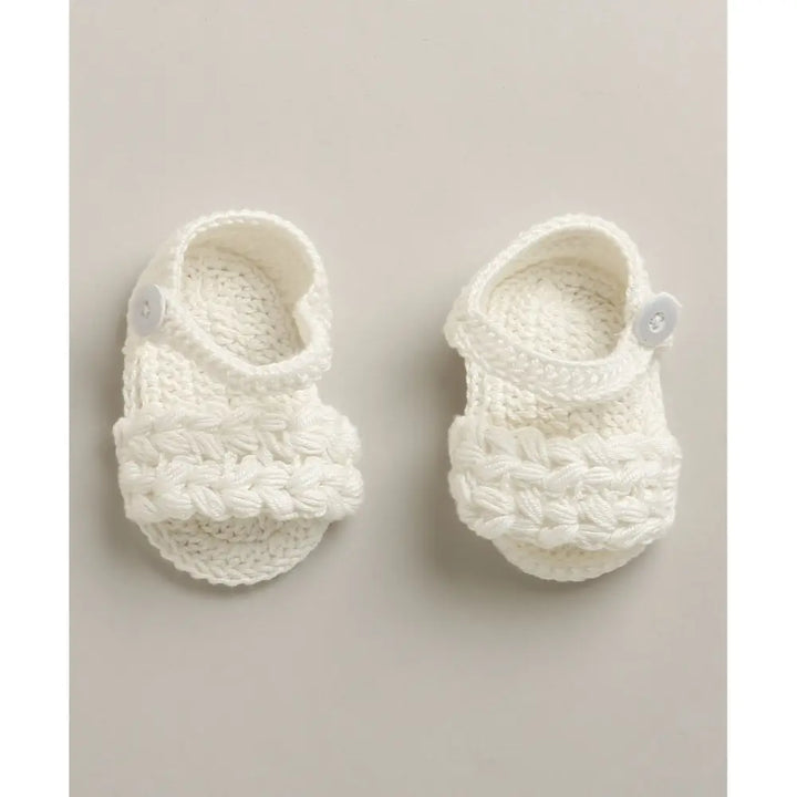 Sweetlime By AS Crochet socks-white - Free size