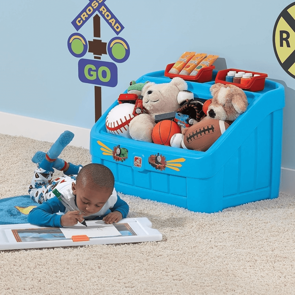 Step2 2-In-1 The Tank Engine Toy Box