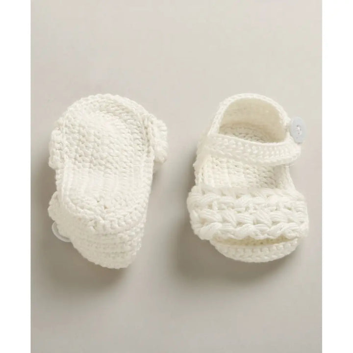 Sweetlime By AS Crochet socks-white - Free size