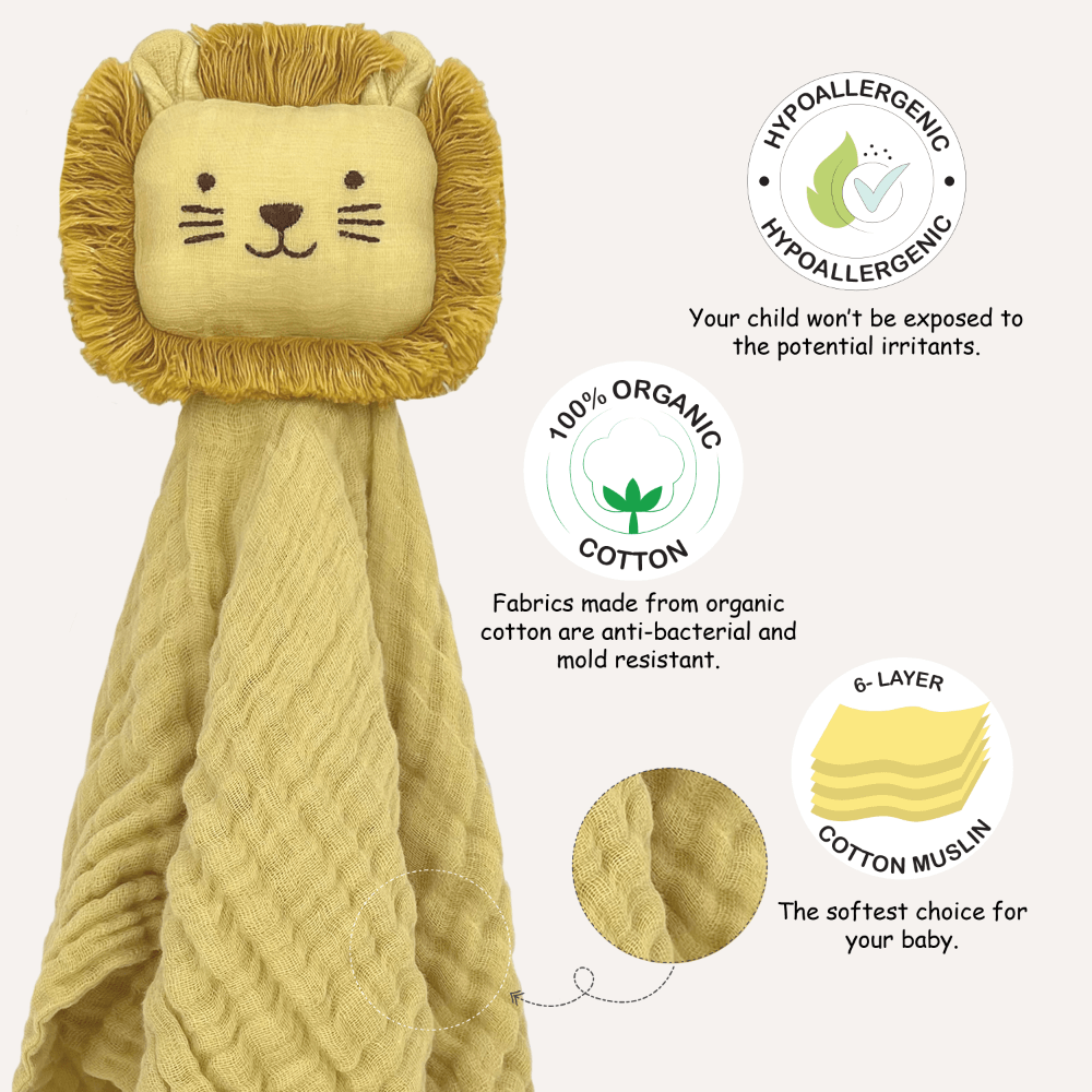 Abracadabra Organics Collectible Security Blanket with Cuddle Toy