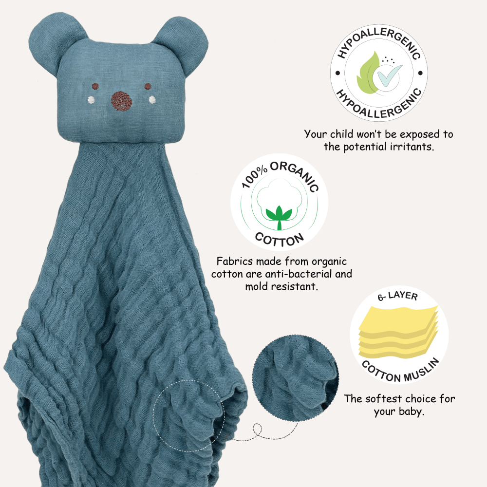 Abracadabra Organics Collectible Security Blanket with Cuddle Toy