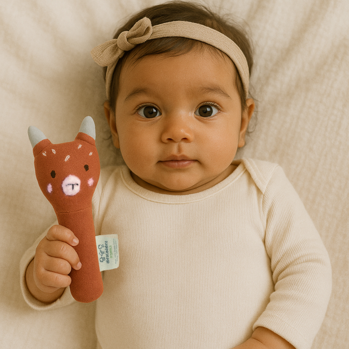 Abracadabra Organics Collectible Face Rattle