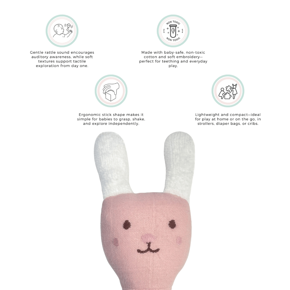 Abracadabra Organics Collectible Face Rattle