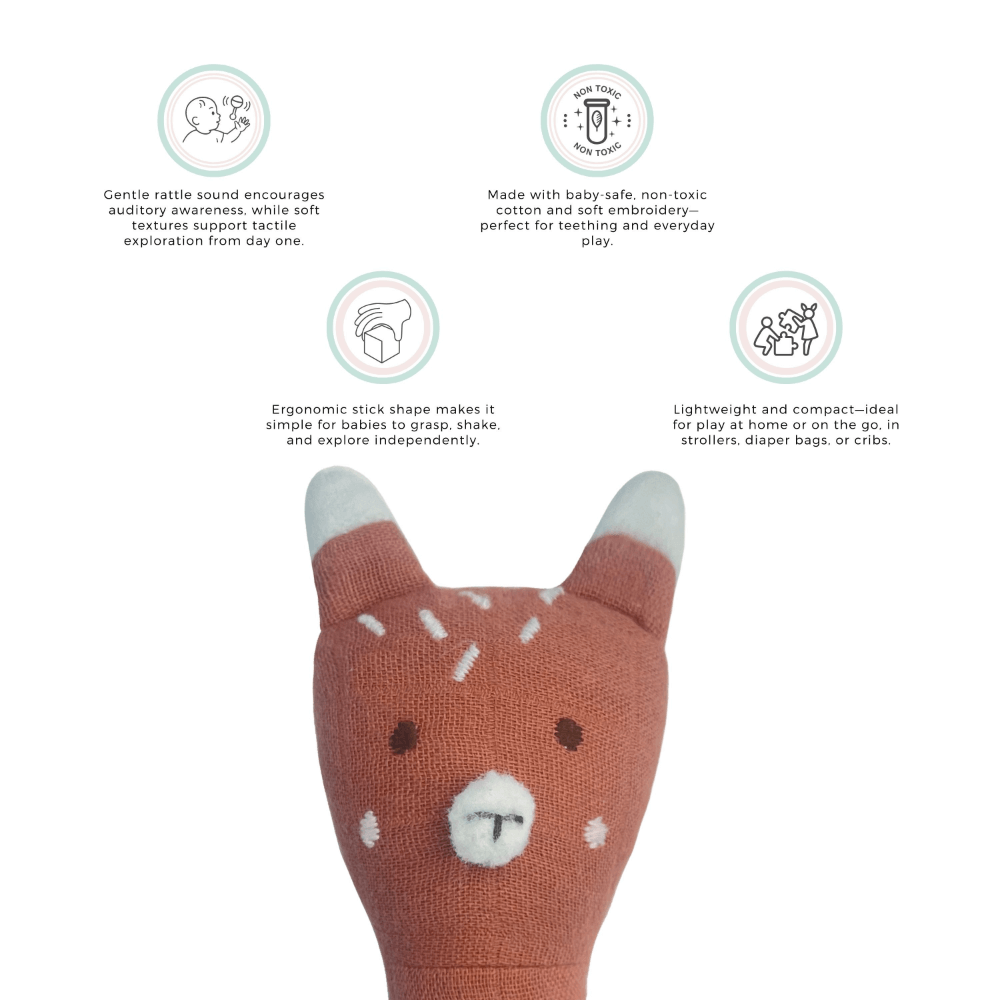 Abracadabra Organics Collectible Face Rattle