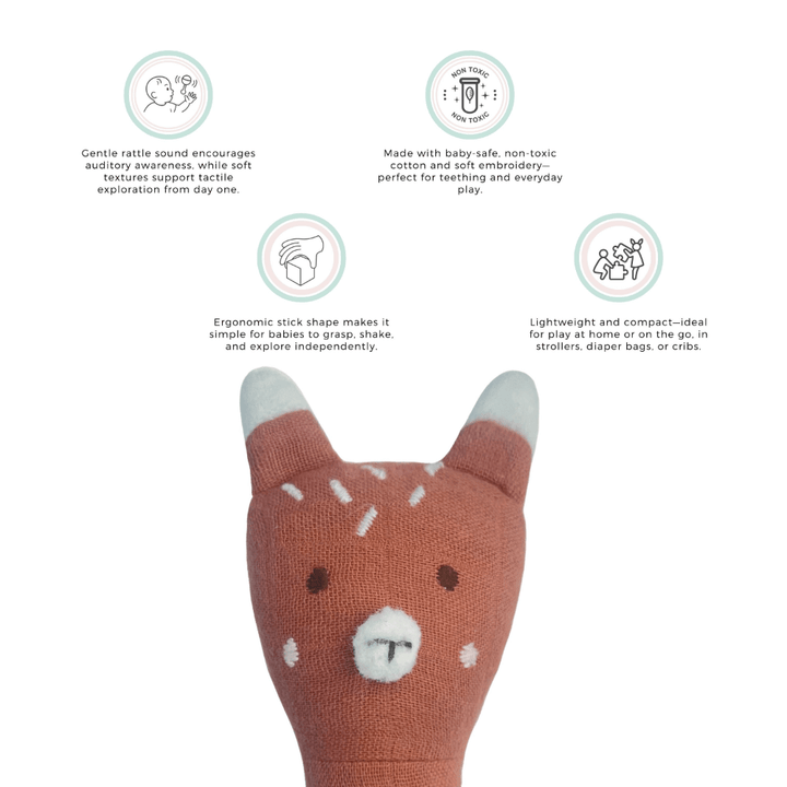 Abracadabra Organics Collectible Face Rattle