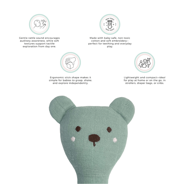 Abracadabra Organics Collectible Face Rattle