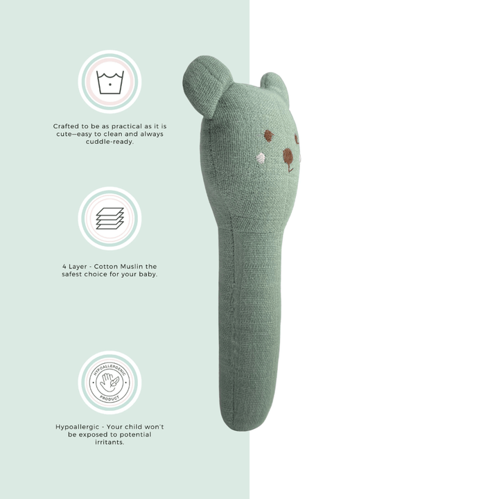 Abracadabra Organics Collectible Face Rattle