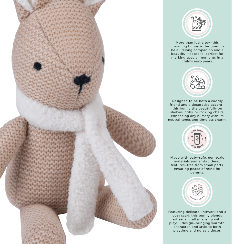 Abracadabra Betsie the Bunny Knitted Toy - Blush