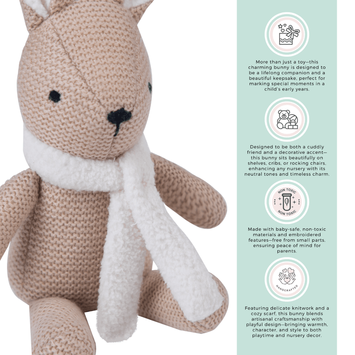 Abracadabra Betsie the Bunny Knitted Toy - Blush