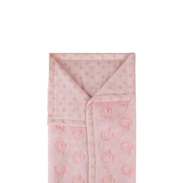 Abracadabra Pink Rose Bloom Luxe Blanket
