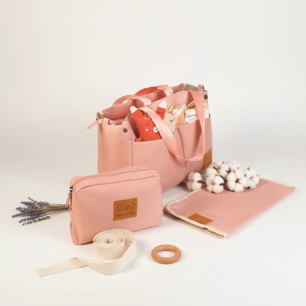 Abracadabra Everyday Essentials Diaper Bag - Dusty Pink