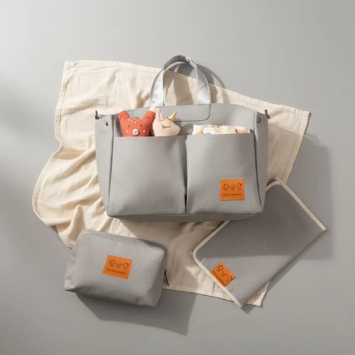 Abracadabra Everyday Essentials Diaper Bag - Misty Grey