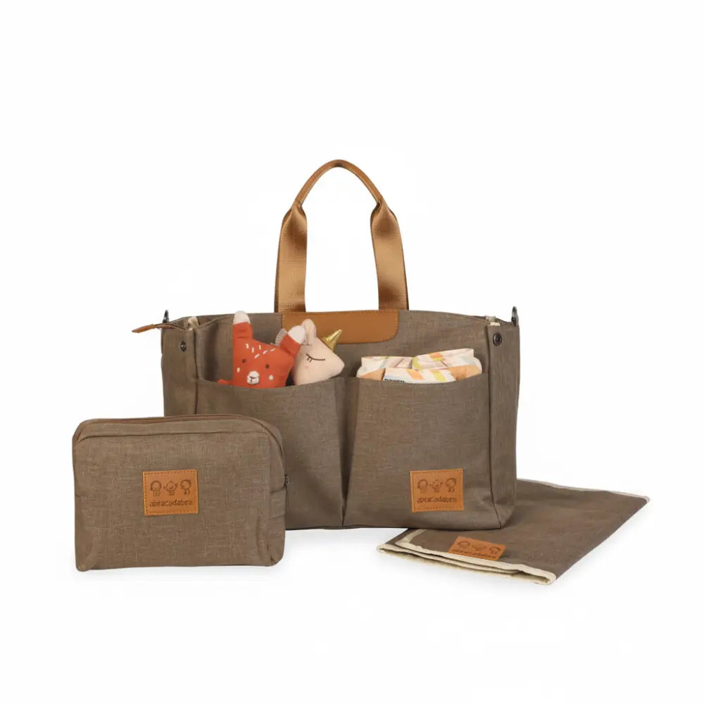 Abracadabra Everyday Essentials Diaper Bag - Pebble Grey
