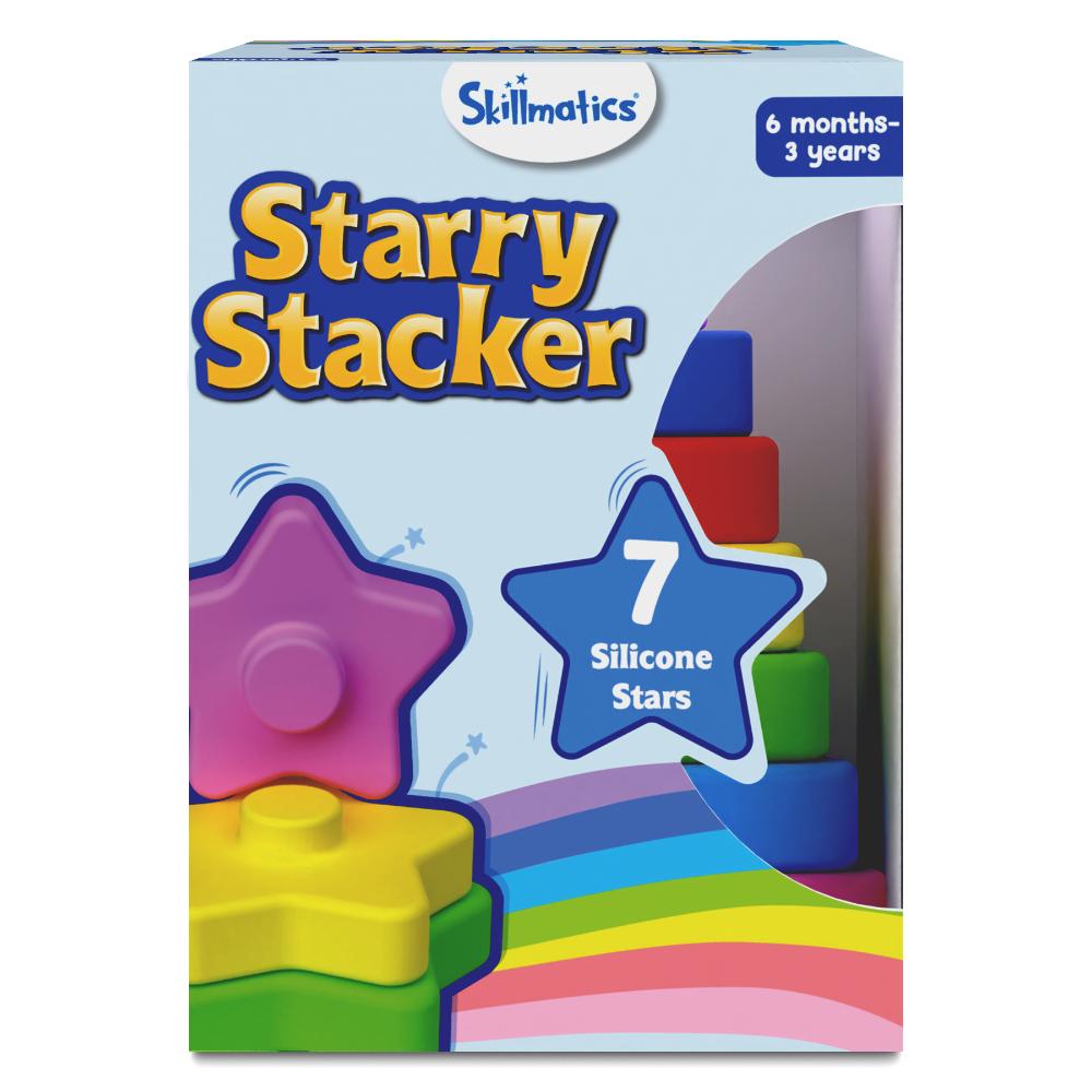 Skillmatics Silicone Stacking Toys Starry Stacker