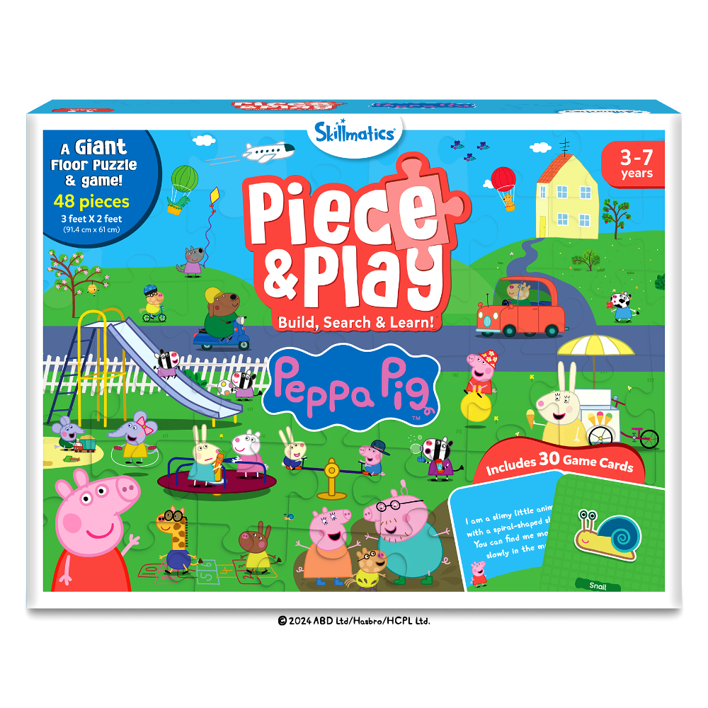 Skillmatics Peppa Pig Floor Puzzle &amp; Game Piece &amp; Play