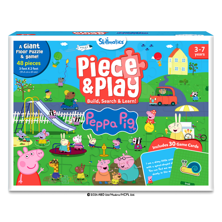 Skillmatics Peppa Pig Floor Puzzle &amp; Game Piece &amp; Play