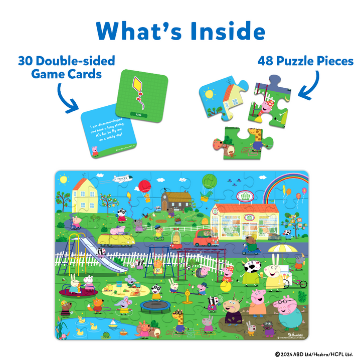 Skillmatics Peppa Pig Floor Puzzle &amp; Game Piece &amp; Play